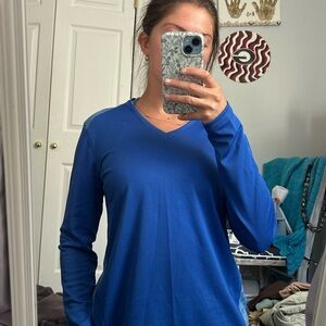 Reel Legends Blue Relaxed Long Sleeve Tee